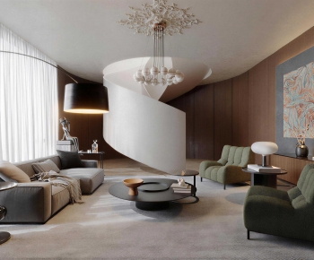 Modern A Living Room-ID:355484013