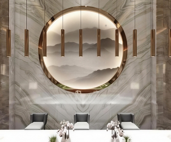 New Chinese Style Reception Desk-ID:843718055