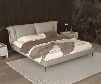 Modern Double Bed-ID:139930965