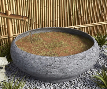 Japanese Style Rockery Waterscape-ID:540929082