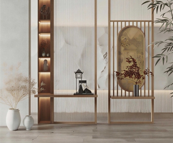 New Chinese Style Glass Screen Partition-ID:690985926