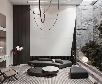 Modern A Living Room-ID:516397953