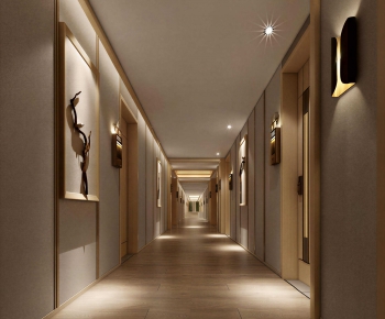 New Chinese Style Corridor-ID:795309595