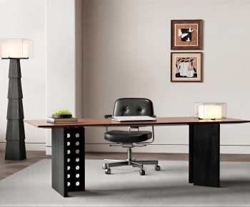 Modern Computer Desk And Chair-ID:956656934