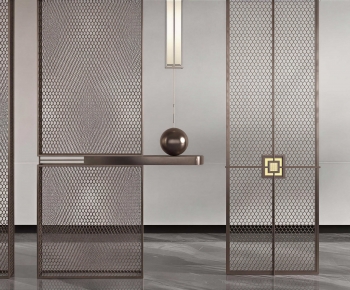 New Chinese Style Metal Screen Partition-ID:851559697