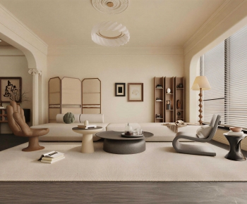 French Style A Living Room-ID:611584904