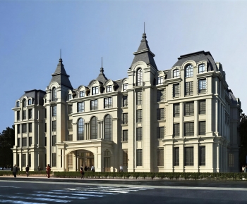 European Style Appearance Of Commercial Building-ID:313788895
