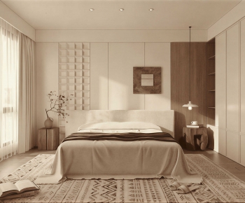 Wabi-sabi Style Bedroom-ID:477821111