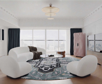 French Style A Living Room-ID:451778894