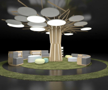 Modern Exhibition Hall-ID:755207062