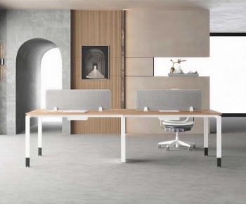 Modern Office Desk And Chair-ID:606477983