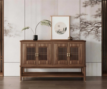 New Chinese Style Entrance Cabinet-ID:260777001