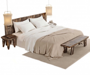 Modern Double Bed-ID:208066943