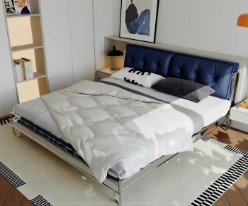 Modern Double Bed-ID:245043994