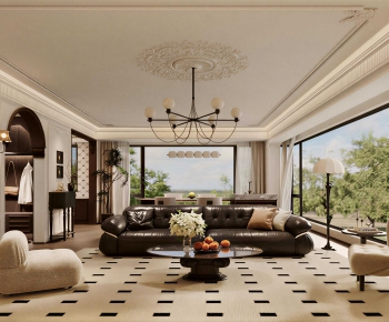 French Style A Living Room-ID:478209022