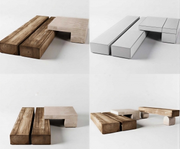 Wabi-sabi Style Coffee Table-ID:666749953