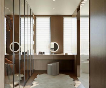 Modern Clothes Storage Area-ID:772903922