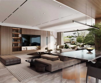 Modern A Living Room-ID:376178033