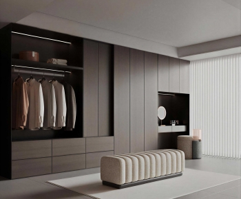 Modern Clothes Storage Area-ID:477726948