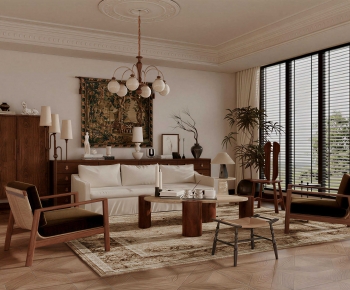French Style A Living Room-ID:371392012