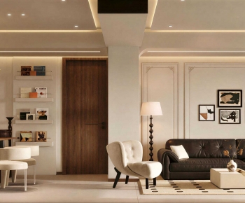French Style A Living Room-ID:981687074