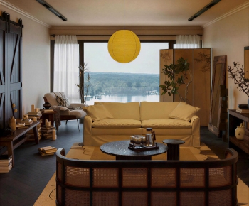 Modern A Living Room-ID:583658937