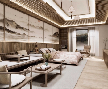 New Chinese Style Bedroom-ID:561012982