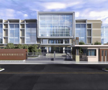 Modern Facade Element-ID:388596064