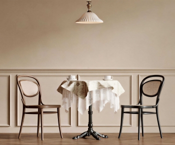 French Style Dining Table And Chairs-ID:355539082
