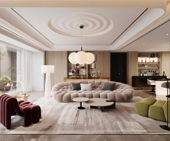 Modern A Living Room-ID:745007995