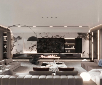 Modern A Living Room-ID:455698015