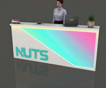 Modern Reception Desk-ID:390078074