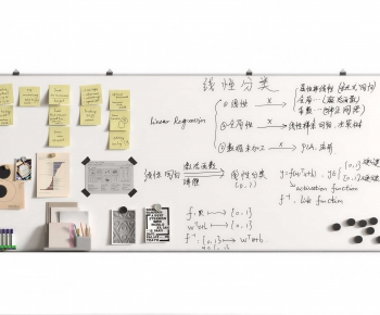 Modern Blackboard/whiteboard-ID:971838954