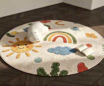 Modern Circular Carpet-ID:851584915