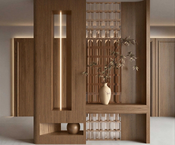 Modern Wooden Screen Partition-ID:690367945
