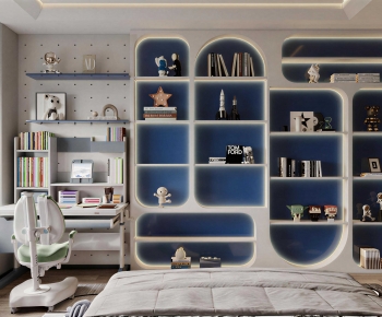 Modern Boy's Room And Son's Room-ID:516104947