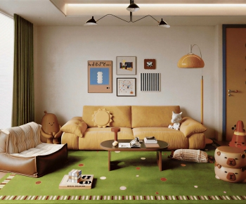 Modern A Living Room-ID:563879013