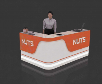Modern Reception Desk-ID:726640948