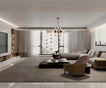 Modern A Living Room-ID:688543087