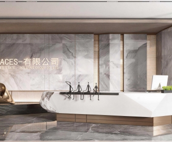 Modern Office Reception Desk-ID:900321077