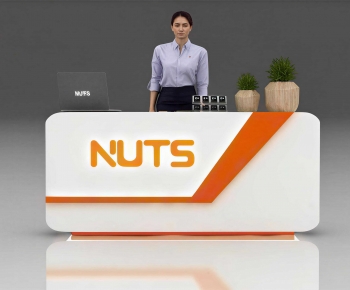 Modern Reception Desk-ID:826503991