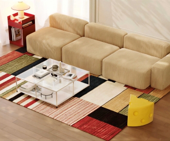 Modern Three-seat Sofa-ID:552539833