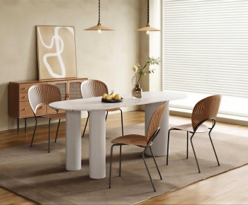 Modern Dining Table And Chairs-ID:511190992