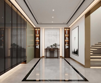 New Chinese Style Hallway-ID:496839057