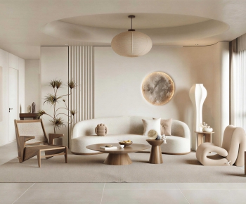 Wabi-sabi Style A Living Room-ID:570220959
