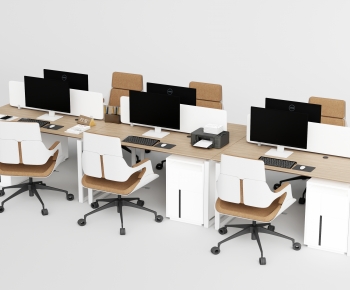 Modern Office Desk And Chair-ID:952061893