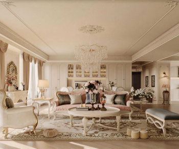 French Style A Living Room-ID:580513006