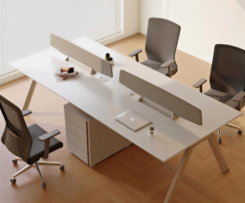 Modern Office Desk And Chair-ID:566646103