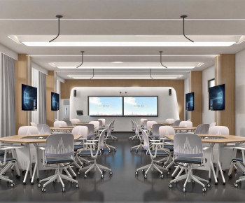 Modern School Classrooms-ID:882010947