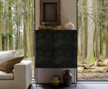 Wabi-sabi Style Entrance Cabinet-ID:361928934